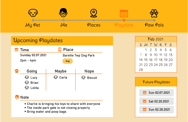 playdate layout